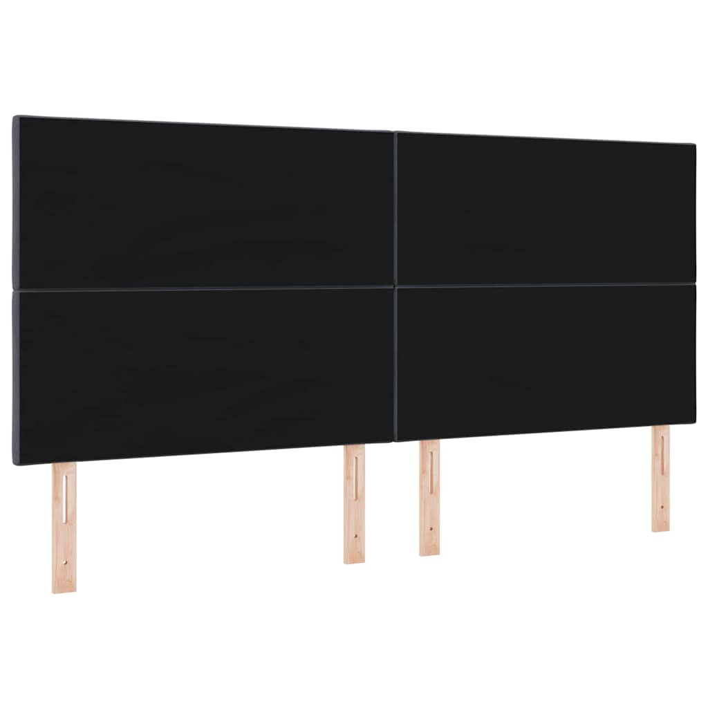 LED Headboard with LED Strip Lights Dark grey 200 cm Velvet
